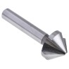 EXACT High-Speed Steel (HSS) Drill Bit with 25 mm Head Diameter, 3-Flutes, 90° Countersink Angle, 67 mm Length, Shank 05522