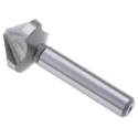 EXACT High-Speed Steel (HSS) Drill Bit with 25 mm Head Diameter, 3-Flutes, 90° Countersink Angle, 67 mm Length, Shank 05522