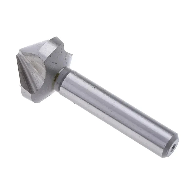 EXACT High-Speed Steel (HSS) Drill Bit with 25 mm Head Diameter, 3-Flutes, 90° Countersink Angle, 67 mm Length, Shank 05522