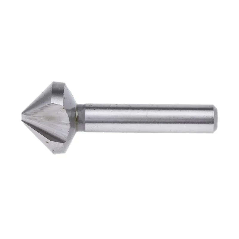EXACT High-Speed Steel (HSS) Drill Bit with 25 mm Head Diameter, 3-Flutes, 90° Countersink Angle, 67 mm Length, Shank 05522