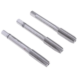 EVENTUS Tap Set, M8 Thread, High-Speed Steel Hand Tap Set, 3 Pieces, DIN 352, DIN 13, China 10020