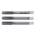 EVENTUS Tap Set, M8 Thread, High-Speed Steel Hand Tap Set, 3 Pieces, DIN 352, DIN 13, China 10020