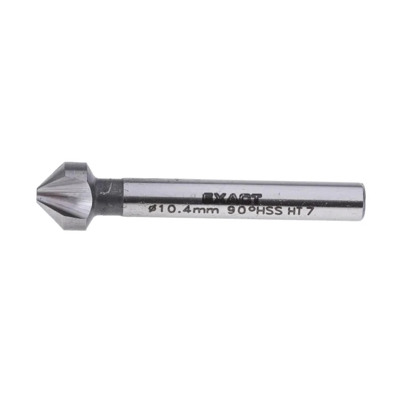 EXACT High Speed Steel Drill Bit 10.4 mm Head Diameter 3 Flute 90° Countersink Drill Bit 05513