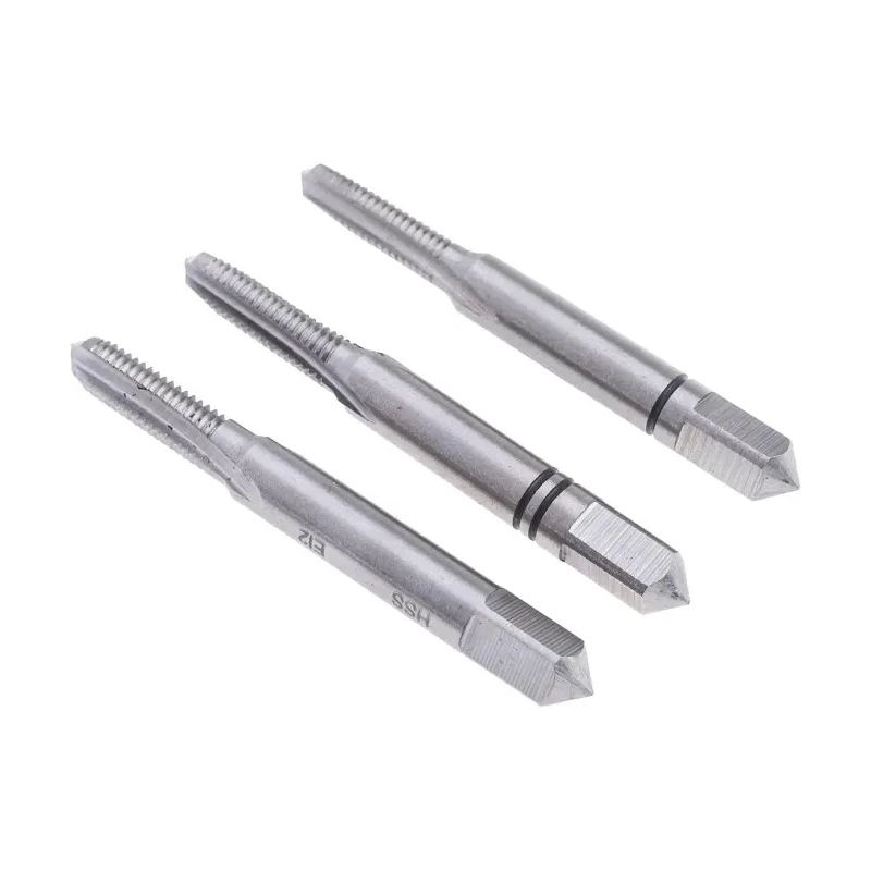 EVENTUS Tap Set M5 Thread Hand Tap HSS Material 3 Pieces 50mm Overall Length 6mm Shank Diameter 10012