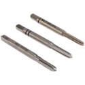 EVENTUS Tap Set M4 Thread, High Speed Steel, 3 Pieces, 45mm Length, DIN 352, China 10008