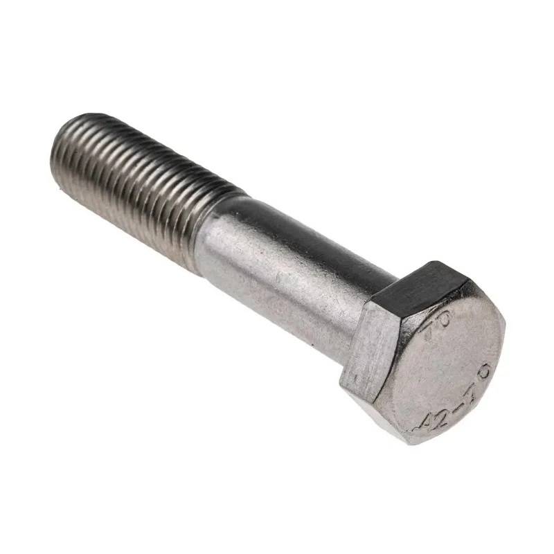RS PRO Stainless Steel Hex Bolt M16 x 80 mm Plain Finish Grade 304 DIN 931 508-1234