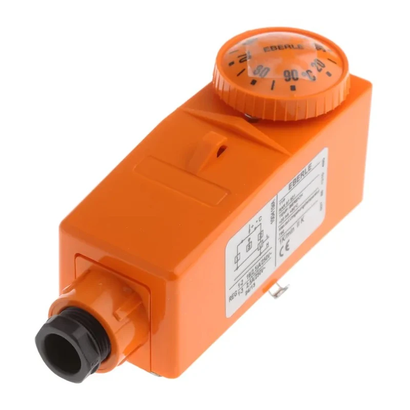 Eberle Electronic Thermostat, CO Contact, 230V AC Supply, 15A Contact Current, Adjustable 20 to 90 °C Temperature RAR 875 01