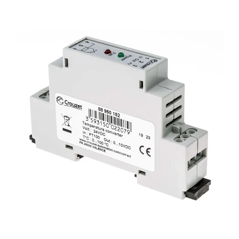 Crouzet Millenium 2 Plus Series Signal Conditioner RTD Input Voltage Output 24V DC Supply 88950152