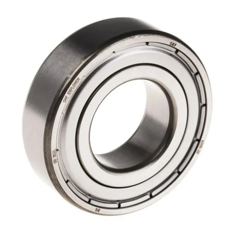 SKF Single Row Deep Groove Ball Bearing 10 mm ID, 26 mm OD, Race Width 8 mm, Shielded, Sheet Metal Cage, Model 6000-2Z/C3GJN