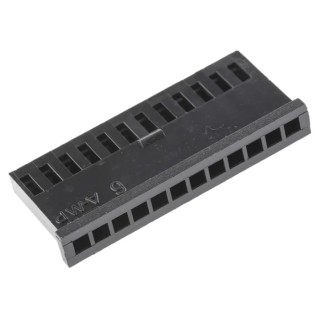 TE Connectivity AMPMODU MOD II Female Connector Housing, 2.54 mm Pitch, 12 Way, 1 Row Straight 280514