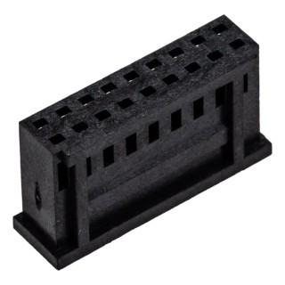 TE Connectivity AMPMODU MOD II Female Connector Housing 2.54 mm Pitch 18 Way 2 Row Straight 280513