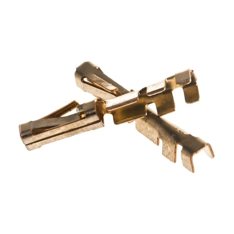 TE Connectivity AMPMODU MOD II Series Female Crimp Terminal Gold Plated Phosphor Bronze 3A Current 26 AWG to 22 AWG 181270-1
