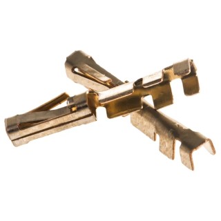 TE Connectivity AMPMODU MOD II Series Female Crimp Terminal 3A Current 26 AWG Min to 22 AWG Max 18.8mm Length 181270-1