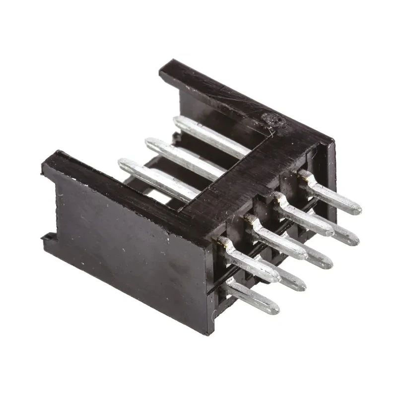 TE Connectivity AMPMODU MOD II Series Straight Through Hole 8 Contact 2.54 mm Pitch 2 Row Shrouded PCB Header 280384-1