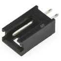 TE Connectivity AMPMODU MOD II Series Straight Through Hole PCB Header, 2 Contact(s), 2.54 mm Pitch, 1 Row, Shrouded 280370-1