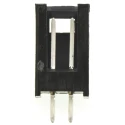 TE Connectivity AMPMODU MOD II Series Straight Through Hole PCB Header, 2 Contact(s), 2.54 mm Pitch, 1 Row, Shrouded 280370-1