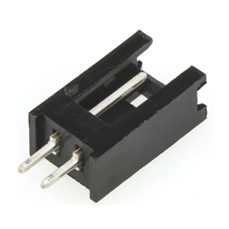 TE Connectivity AMPMODU MOD II Series Straight Through Hole PCB Header, 2 Contact(s), 2.54 mm Pitch, 1 Row, Shrouded 280370-1