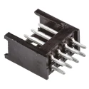 TE Connectivity AMPMODU MOD II Series Straight Through Hole Shrouded PCB Header 8 Contacts 2.54 mm Pitch 2 Row 750V 280384-1