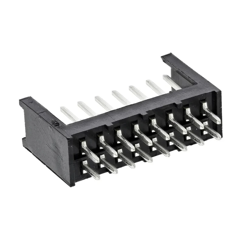 TE Connectivity AMPMODU MOD II Series Straight Through Hole Shrouded PCB Header 16 Contacts 2.54 mm Pitch 2 Row 280385-1