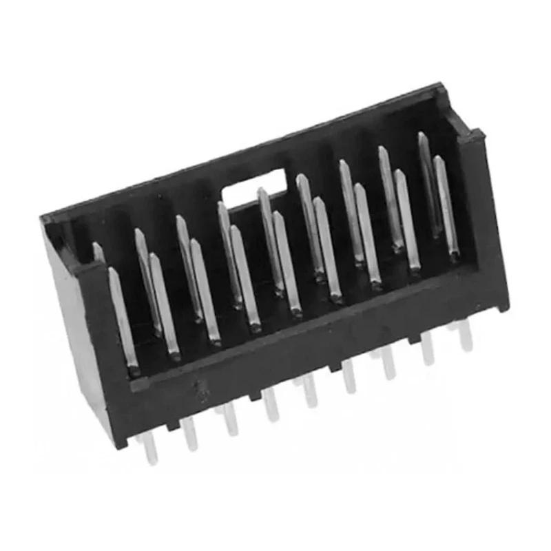 TE Connectivity AMPMODU Mod II Series Straight Through Hole 18 Contact Shrouded PCB Header 2.54 mm Pitch 280509-1