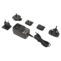 XP Power 36 W 12V DC Output 3 A Interchangeable AC/DC Adapter 2.1 x 5.5 x 12 mm Centre Positive VER36US120-JA