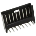 TE Connectivity AMPMODU MOD II Series Right Angle Through Hole PCB Header, 8 Contacts, 2.54 mm Pitch, 1 Row 280380-1