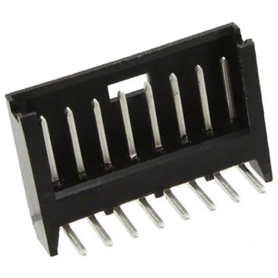 TE Connectivity AMPMODU MOD II Series Right Angle Through Hole PCB Header, 8 Contacts, 2.54 mm Pitch, 1 Row 280380-1