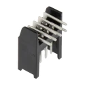 TE Connectivity AMPMODU Mod II Series Right Angle Through Hole PCB Header 8 Contacts 2.54 mm Pitch 2 Row Shrouded 280389-1