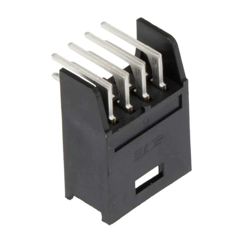 TE Connectivity AMPMODU Mod II Series Right Angle Through Hole PCB Header 8 Contacts 2.54 mm Pitch 2 Row Shrouded 280389-1
