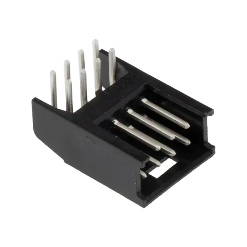 TE Connectivity AMPMODU MOD II Series Right Angle Through Hole Shrouded PCB Header 8 Contacts 2.54 mm Pitch 280389-1