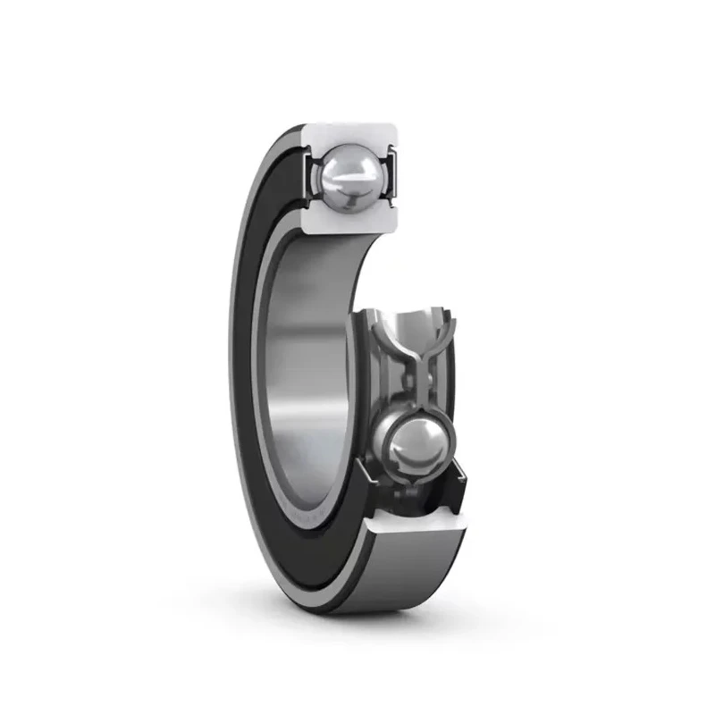 SKF Single Row Deep Groove Ball Bearing 20 mm ID, 52 mm OD, 15 mm Race Width, Sheet Metal Cage, Steel Balls 6304-2RSH/C3GJN