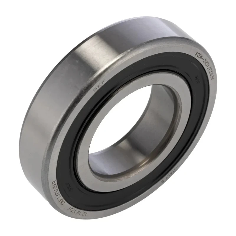 SKF Single Row Deep Groove Ball Bearing 40 mm ID 80 mm OD 18 mm Width Sealed Steel Cage C3 Clearance 6208-2RS1/C3GJN