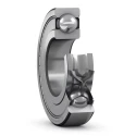 SKF 1 Row Deep Groove Ball Bearing 35 mm ID, 80 mm OD, Shielded, Sheet Metal Cage 6307-2Z/C3GJN
