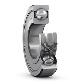 SKF 1 Row Deep Groove Ball Bearing 35 mm ID, 80 mm OD, Shielded, Sheet Metal Cage 6307-2Z/C3GJN