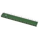 TE Connectivity AMPMODU HV100 Series Straight Through Hole PCB Socket, 20-Contact, 1 Row, 2.54 mm Pitch Solder HV100
