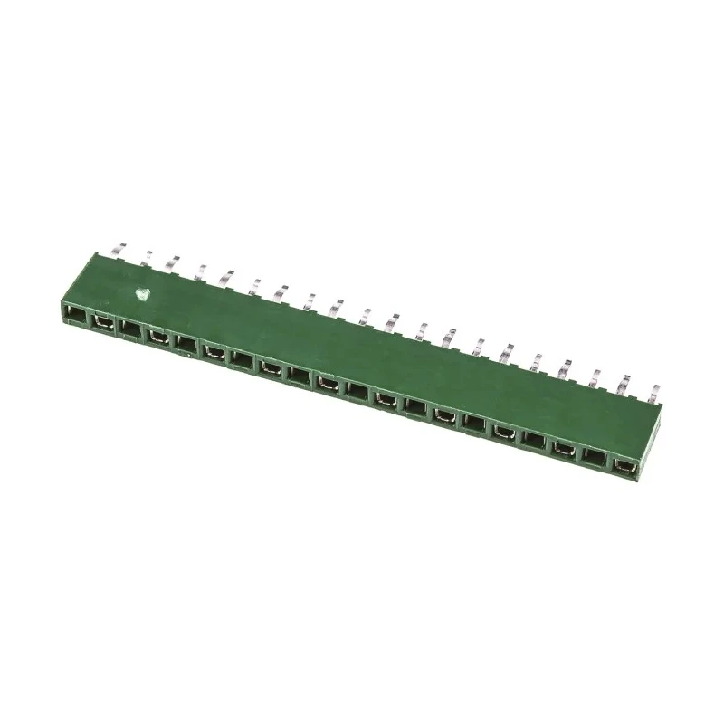 TE Connectivity AMPMODU HV100 Series Straight Through Hole PCB Socket, 20-Contact, 1 Row, 2.54 mm Pitch Solder HV100