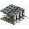 TE Connectivity AMPMODU MOD II Series Right Angle Through Hole PCB Header, 5 Contacts, 2.54 mm Pitch, 1 Row 826468-5