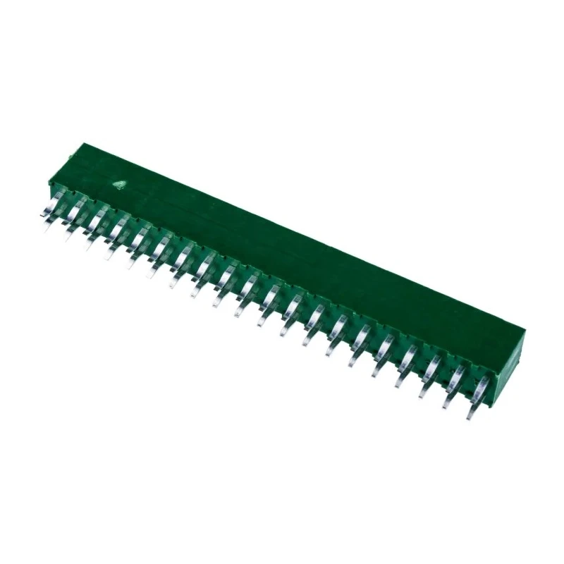 TE Connectivity AMPMODU HV100 Series Straight Through Hole PCB Socket, 40-Contact, 2 Row, 2.54 mm Pitch Solder HV100