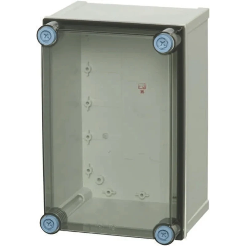 Fibox CAB PCQ Series Polycarbonate Wall Box with IP67 and IP66 Transparent Door, 212 mm x 398 mm x 598 mm 