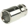 Bahco 1/4 in Drive 9/32 in 6 Point Square Socket Nickel Chrome Plated 24.7mm Overall Length 6700SZ-9/32