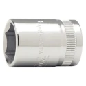 Bahco 3/8 in Drive 13 mm 6 Point Square Alloy Steel Polished Socket 25.5mm Overall Length 7400SM-13