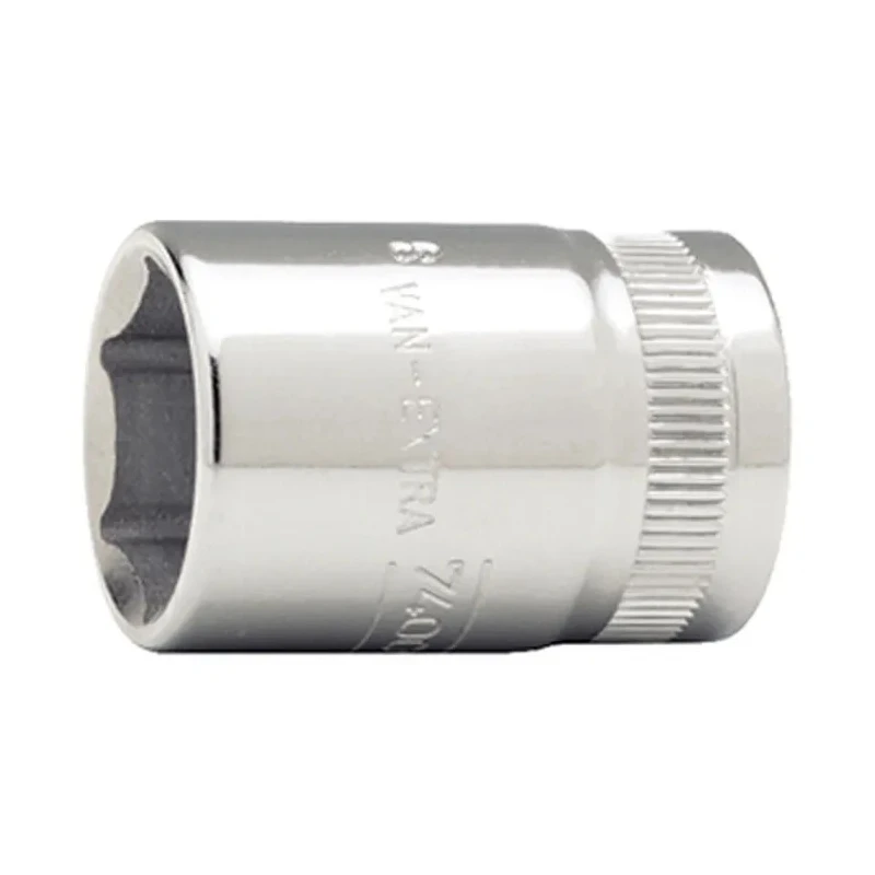 Bahco 3/8 in Drive 11 mm 6 Point Square Socket, Polished Alloy Steel, 25.5mm Overall Length 7400SM-11