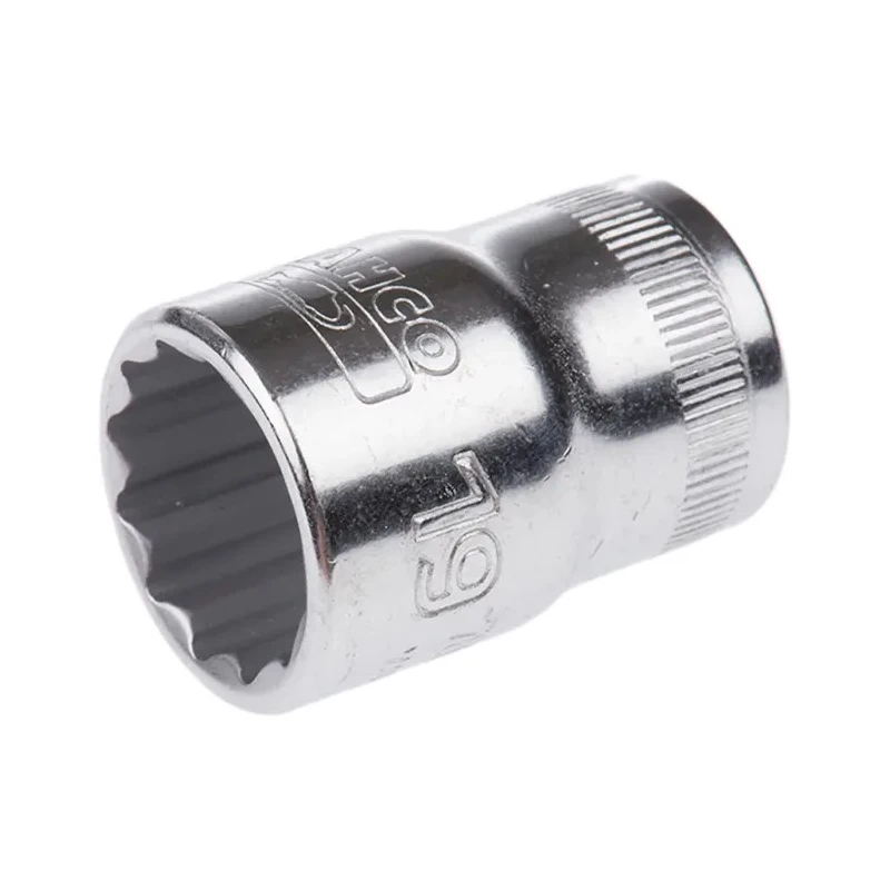 Bahco 1/2 in Drive 19 mm 12 Point Square Socket Polished Alloy Steel 38mm Overall Length 7800DM-19