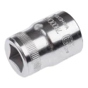 Bahco 1/2 in Drive 19 mm 12 Point Square Socket Polished Alloy Steel 38mm Overall Length 7800DM-19