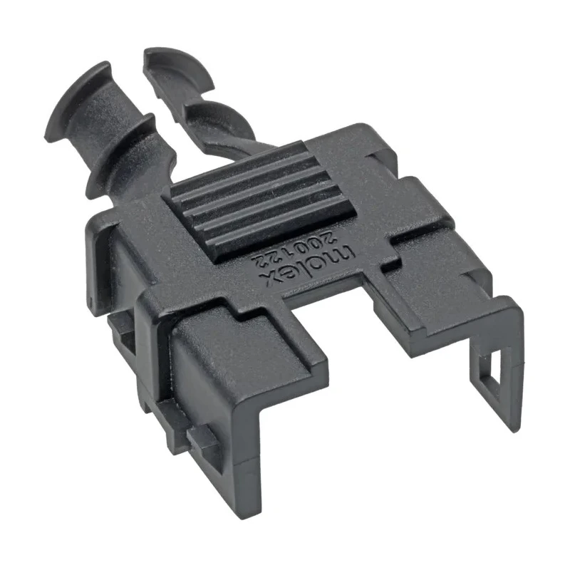 Molex Backshell Accessory for 200122 Series PCB Connectors, Nylon, Black, Mega-Fit Series 200122-0008