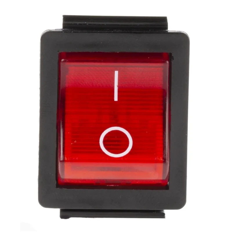 Arcolectric (Bulgin) Ltd Illuminated DPST On-Off Rocker Switch Panel Aluminium Housing, Red Actuator C1353VQNAM