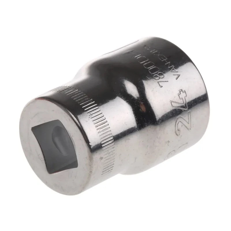 Bahco 1/2 in Drive 24 mm 12 Point Square Socket, Polished Alloy Steel, 41mm Overall Length 7800DM-24