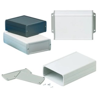 Teko Tekal Series Black Grey Lid Aluminium Enclosure, 45.8 mm x 175 mm x 105.9 mm TEKAL 33-E.29