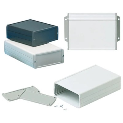 Teko Tekal Series Black Grey Lid Aluminium Enclosure, 45.8 mm x 175 mm x 105.9 mm TEKAL 33-E.29