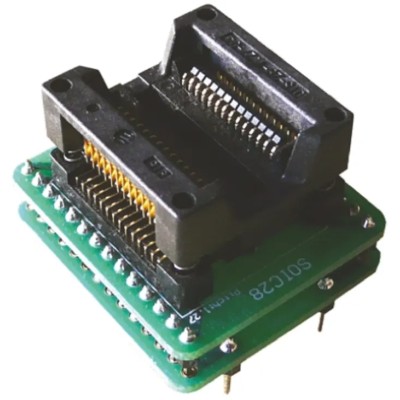 Seeit Surface Mount 1.27 mm Pitch Test & Burn-in Socket DIP to SOIC ADA-SO28-300